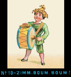 Bande de Praxinoscope n°10 - Zimm. Boum, boum ! Bande de Praxinoscope n°10 - Zimm. Boum, boum !