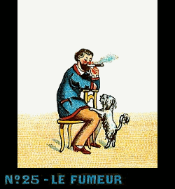 Bande de Praxinoscope n°25 - Le Fumeur