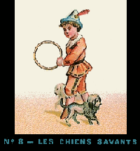 Bande de Praxinoscope n°8 - Les Chiens savants Bande de Praxinoscope n°8 - Les Chiens savants